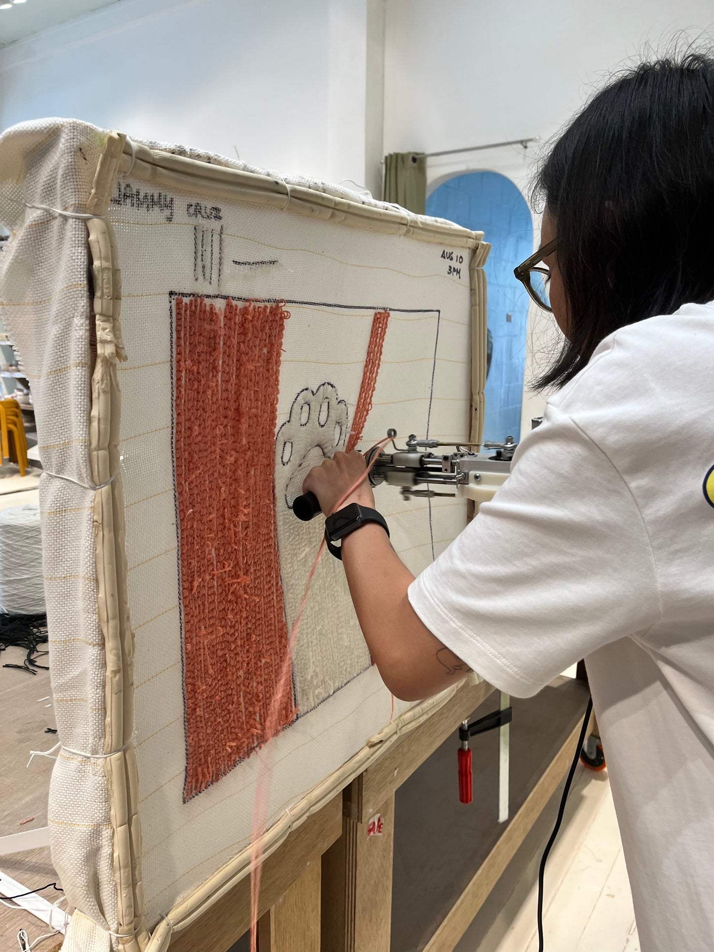 Rug Making Class 60 x 60 Frame