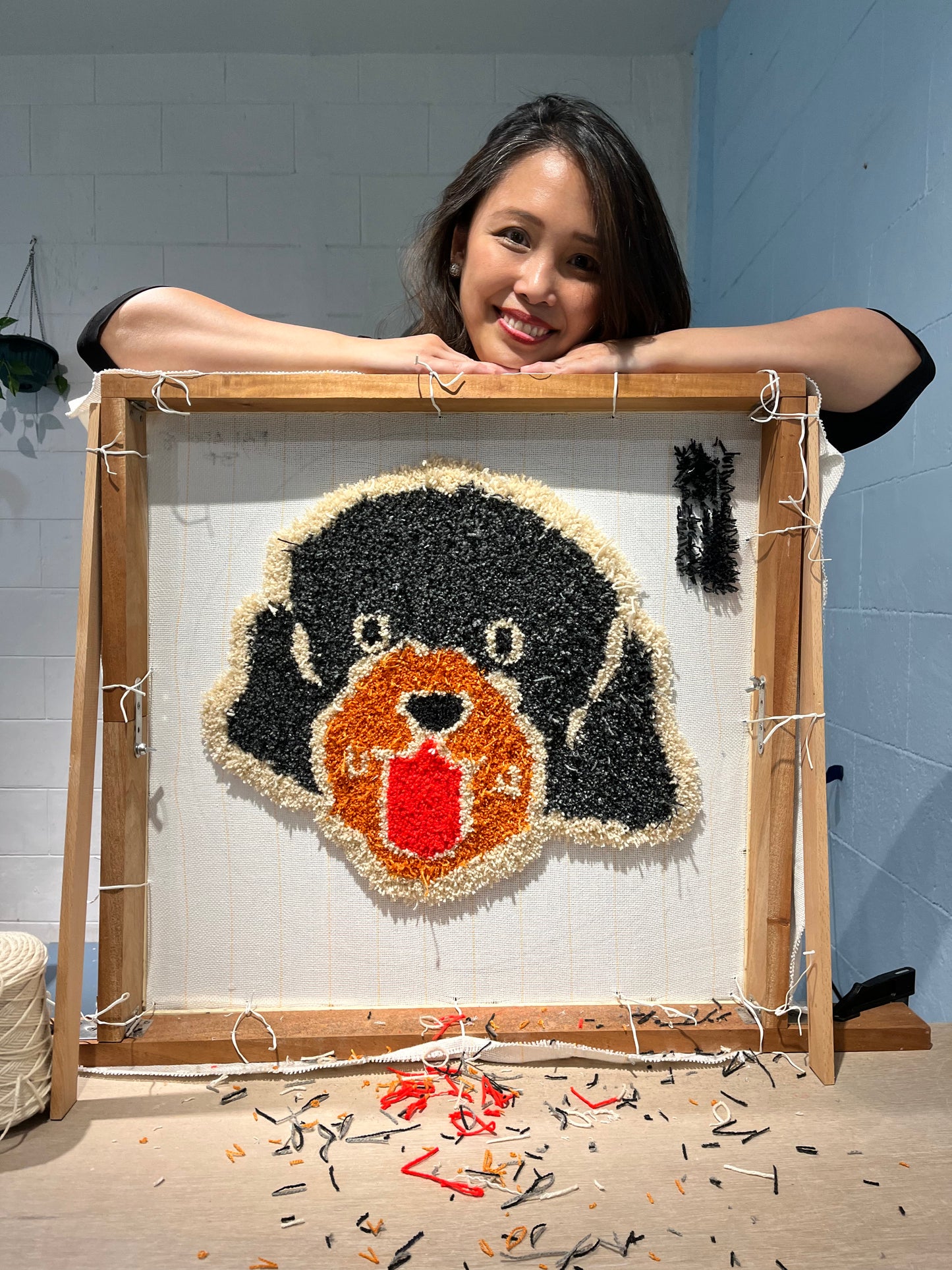 Rug Making Class 60 x 60 Frame